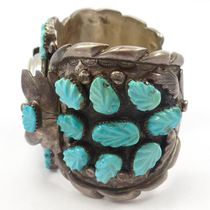 1960s Turquoise Watch Cuff by Vintage Collection - Garland's