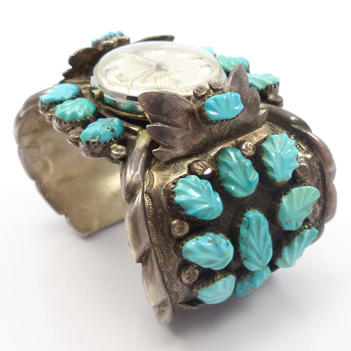 1960s Turquoise Watch Cuff by Vintage Collection - Garland's