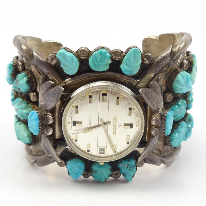 1960s Turquoise Watch Cuff by Vintage Collection - Garland's