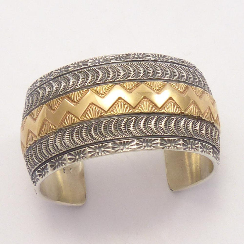 Gold on Silver Cuff by Marc Antia - Garland&