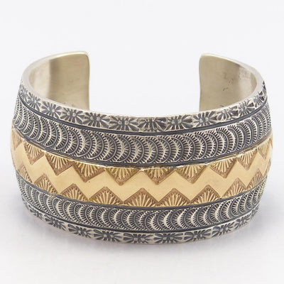 Gold on Silver Cuff by Marc Antia - Garland's
