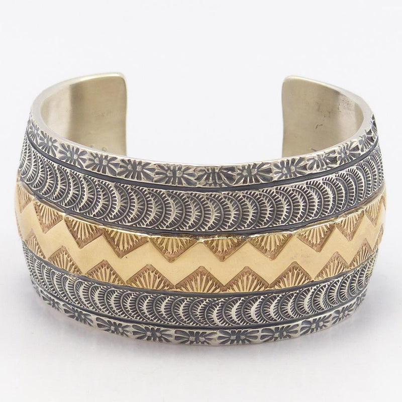Gold on Silver Cuff by Marc Antia - Garland&