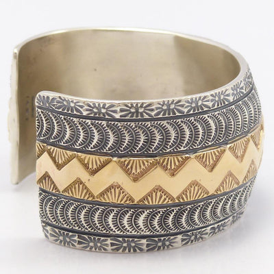 Gold on Silver Cuff by Marc Antia - Garland's