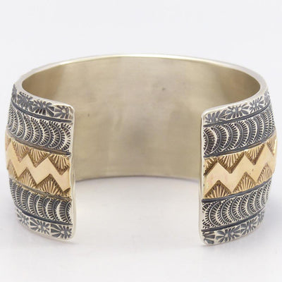 Gold on Silver Cuff by Marc Antia - Garland's