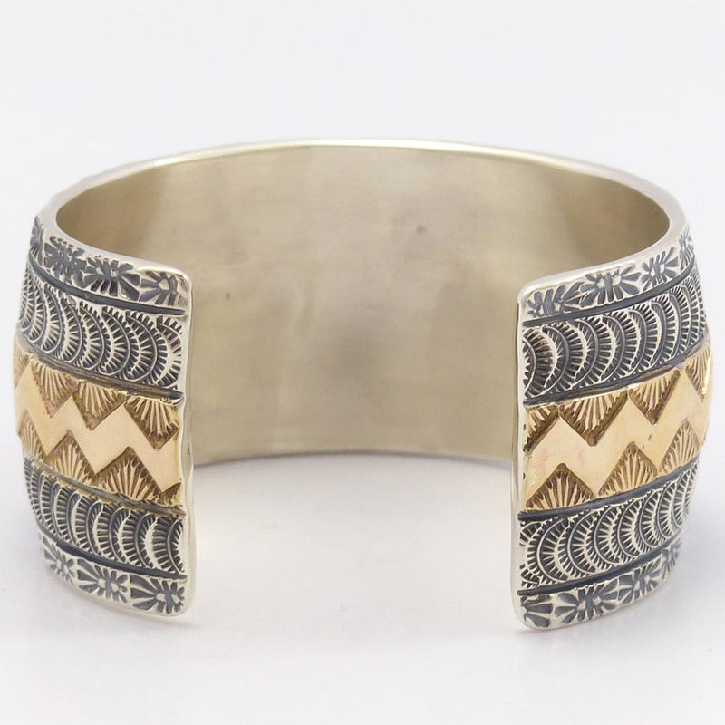 Gold on Silver Cuff by Marc Antia - Garland&