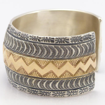 Gold on Silver Cuff by Marc Antia - Garland's