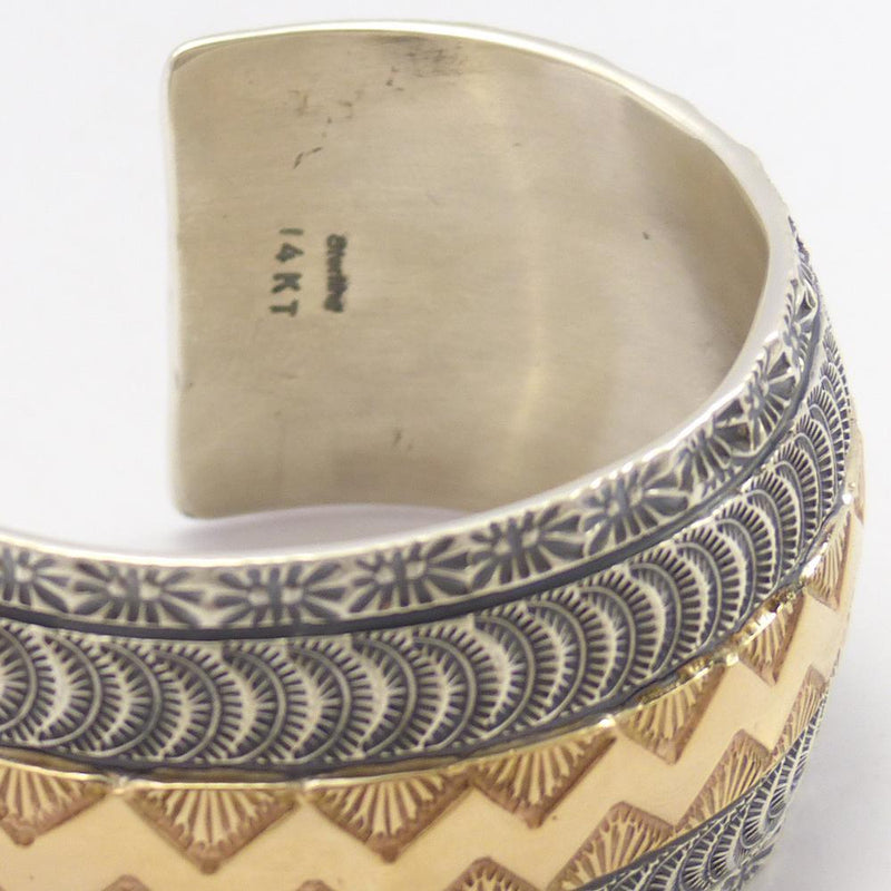 Gold on Silver Cuff by Marc Antia - Garland&