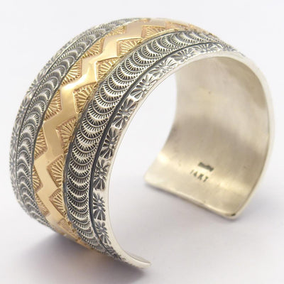 Gold on Silver Cuff by Marc Antia - Garland's