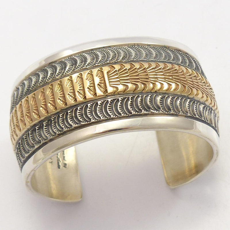 Gold on Silver Cuff by Marc Antia - Garland&