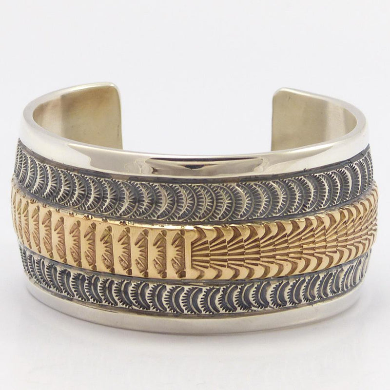Gold on Silver Cuff by Marc Antia - Garland&