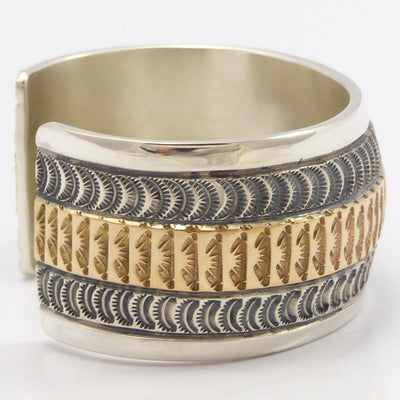 Gold on Silver Cuff by Marc Antia - Garland's