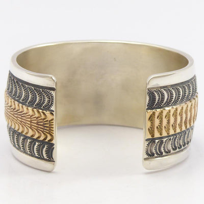 Gold on Silver Cuff by Marc Antia - Garland's