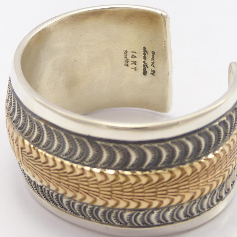 Gold on Silver Cuff by Marc Antia - Garland&