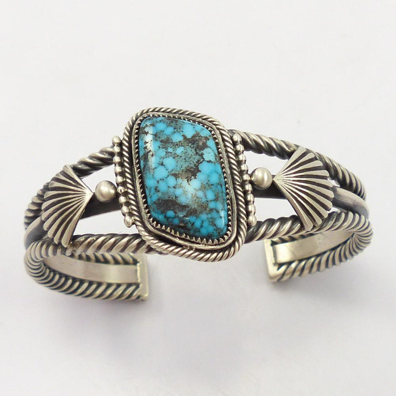 Lone Mountain Turquoise Cuff by Steve Arviso - Garland&