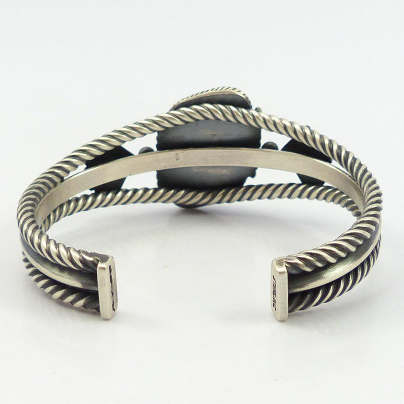 Lone Mountain Turquoise Cuff by Steve Arviso - Garland&