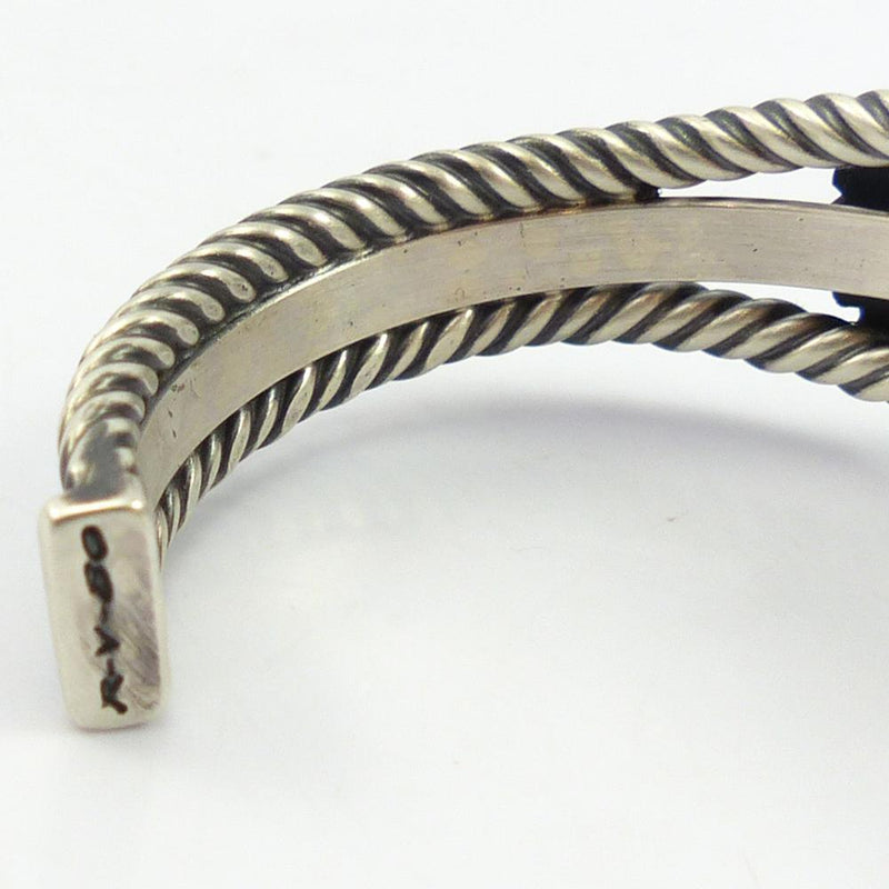 Lone Mountain Turquoise Cuff by Steve Arviso - Garland&
