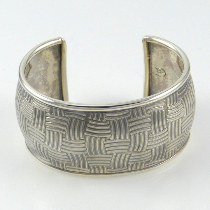 Stamped Silver Cuff by Al Joe - Garland's