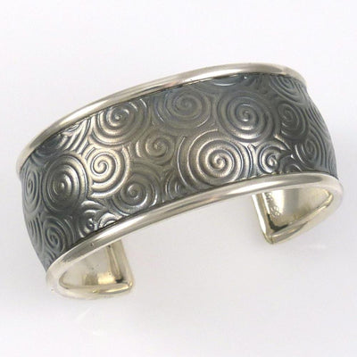 Silver Spiral Cuff by Pete Johnson - Garland's