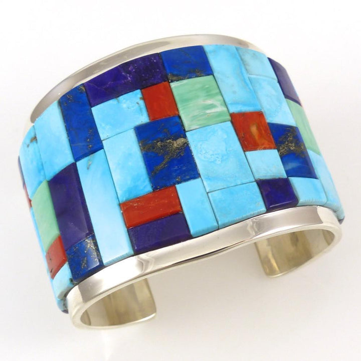 Multi-Stone Inlay Cuff by Tommy Jackson - Garland's