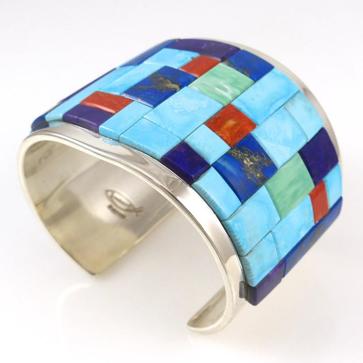 Multi-Stone Inlay Cuff by Tommy Jackson - Garland's