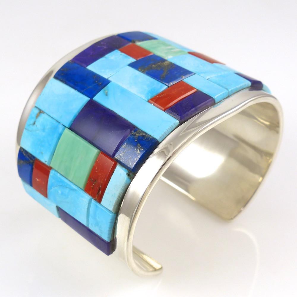 Multi-Stone Inlay Cuff by Tommy Jackson - Garland's