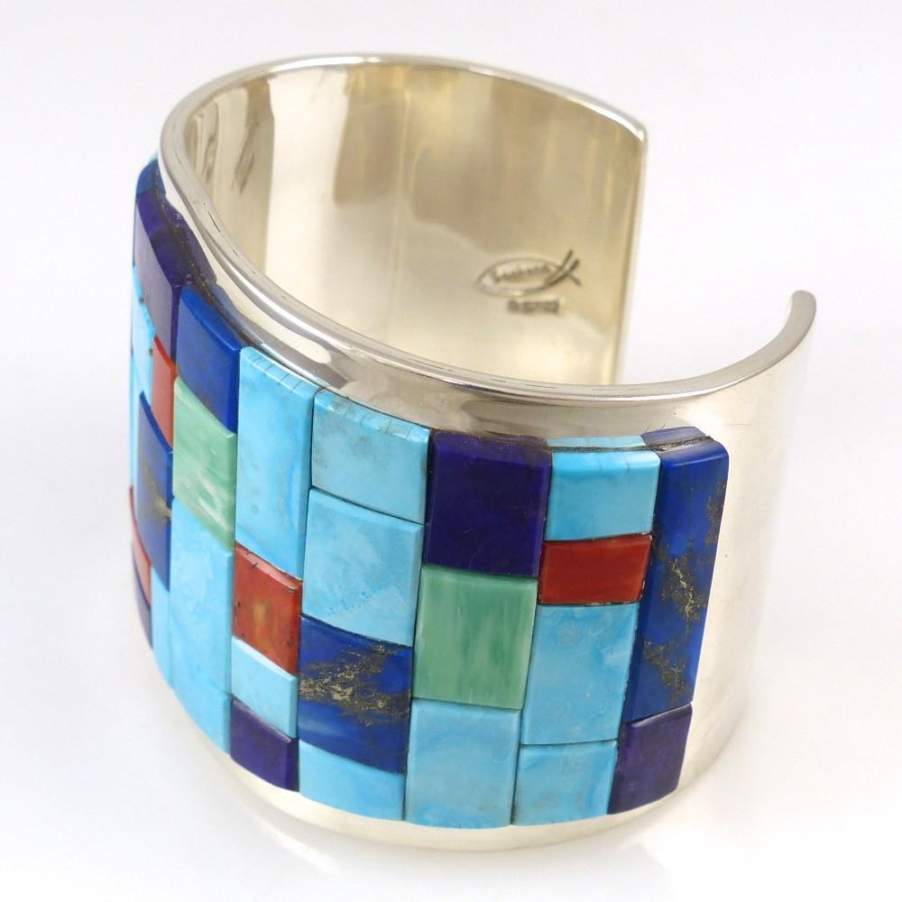 Multi-Stone Inlay Cuff by Tommy Jackson - Garland's