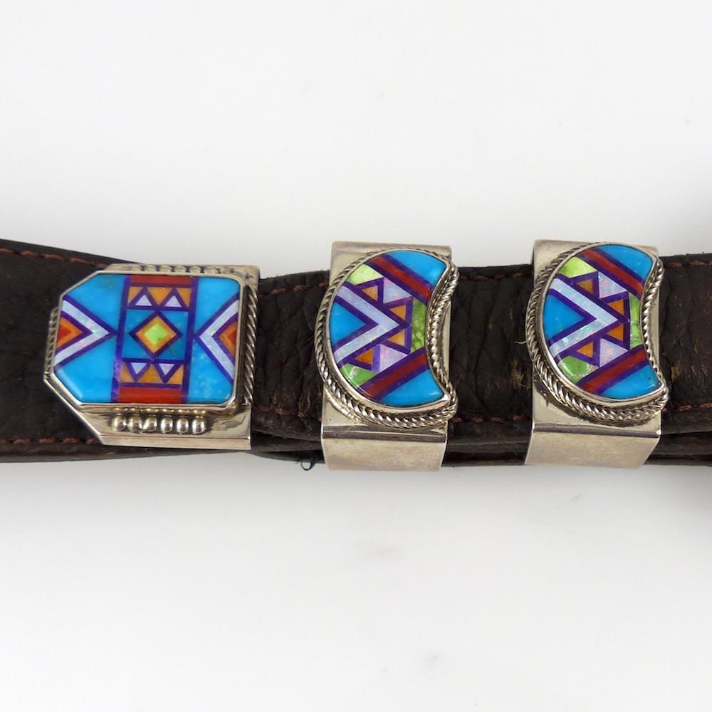 Mosaic Inlay Buckle by Benny and Valerie Aldrich - Garland's