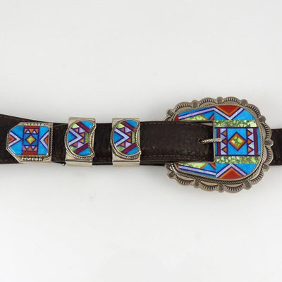 Mosaic Inlay Buckle by Benny and Valerie Aldrich - Garland's