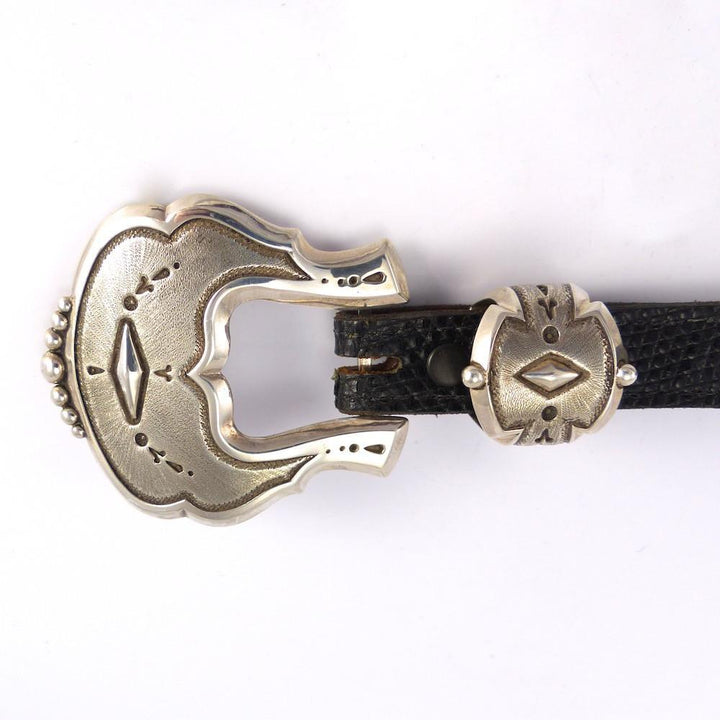 Silver Ranger Set Buckle by Clendon Pete - Garland's