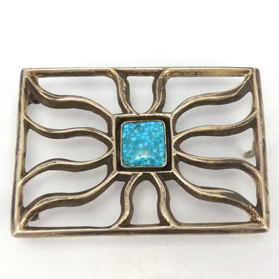 Kingman Turquoise Buckle by Tom Dewitt - Garland's