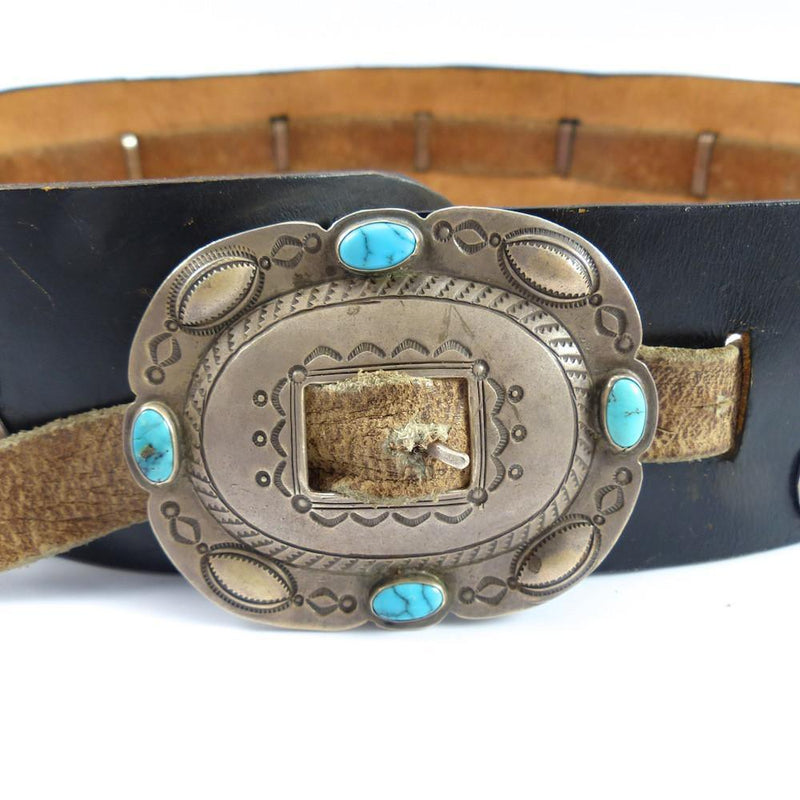 1940-50s Concha Belt by Tsosie - Garland&