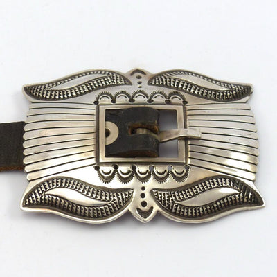 Silver Concha Belt by Curtis Pete - Garland's