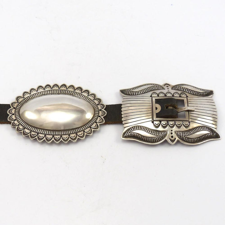 Silver Concha Belt by Curtis Pete - Garland's
