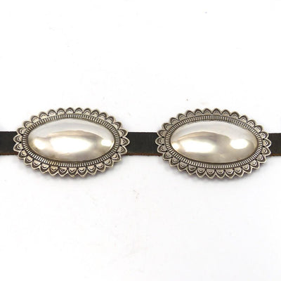 Silver Concha Belt by Curtis Pete - Garland's