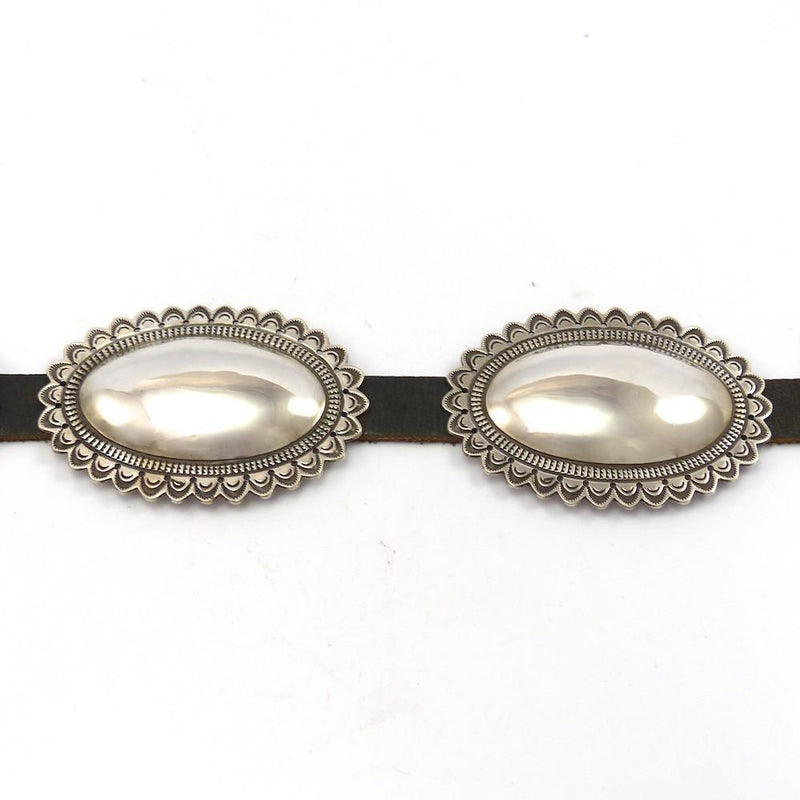 Silver Concha Belt by Curtis Pete - Garland&