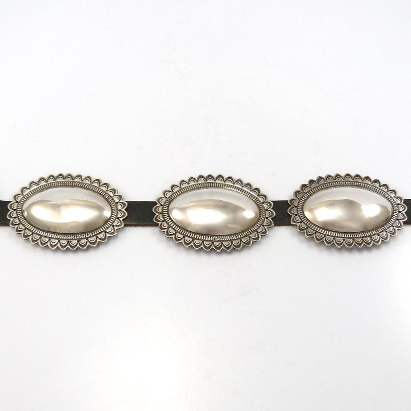 Silver Concha Belt by Curtis Pete - Garland&
