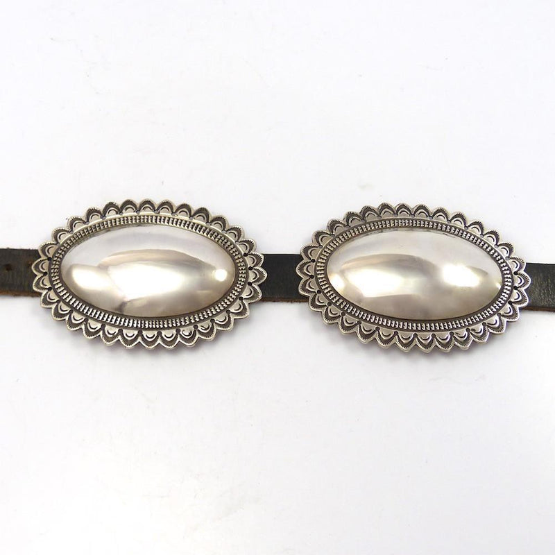 Silver Concha Belt by Curtis Pete - Garland&
