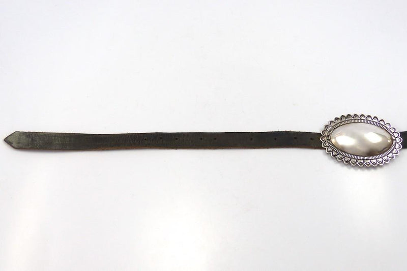 Silver Concha Belt by Curtis Pete - Garland&