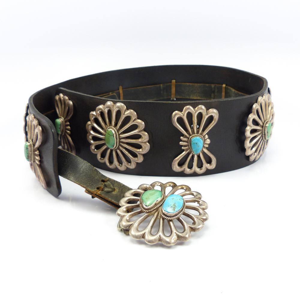 Turquoise Concha Belt by Vintage Collection - Garland's