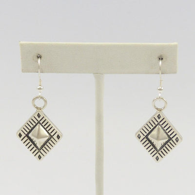 Stamped Silver Earrings by Trent Lee-Anderson - Garland's