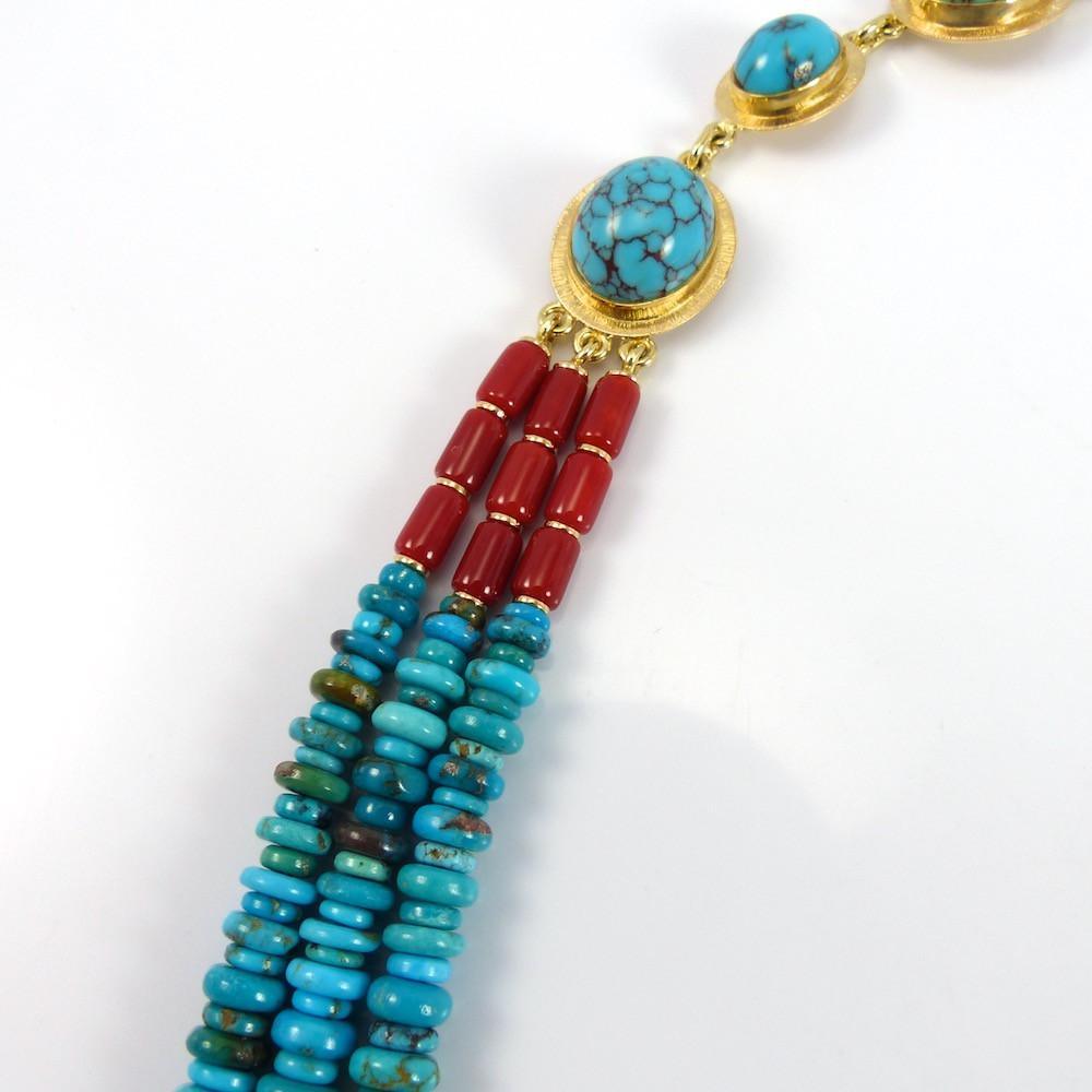 "Blue Maiden" Necklace by Larry Vasquez - Garland's