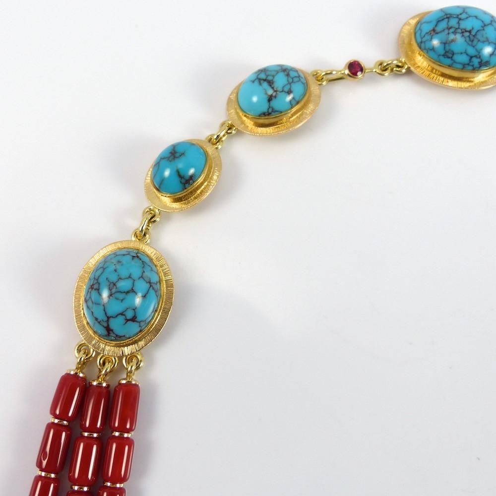 "Blue Maiden" Necklace by Larry Vasquez - Garland's