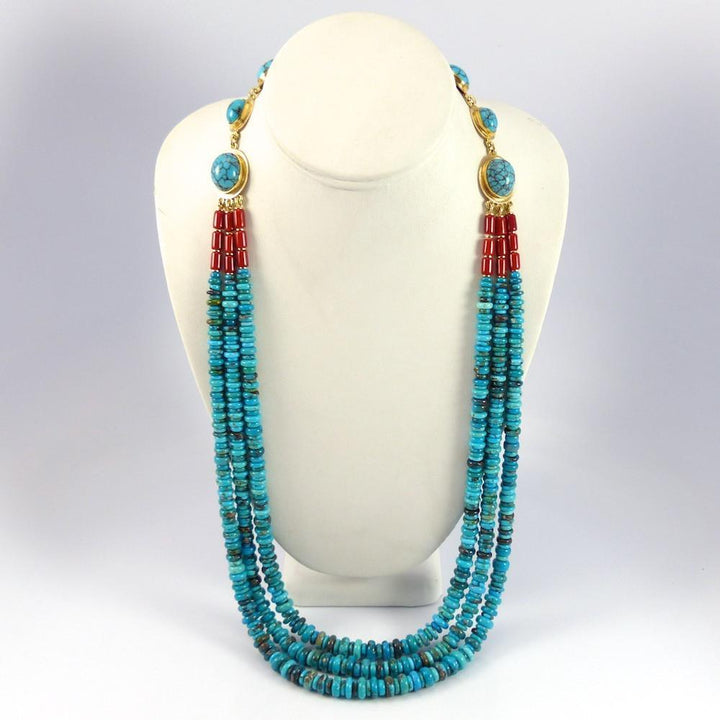 "Blue Maiden" Necklace by Larry Vasquez - Garland's