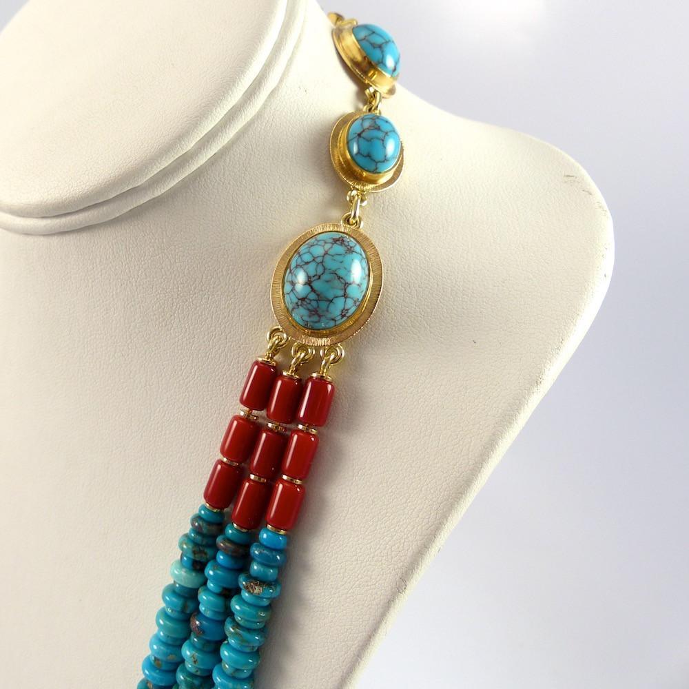 "Blue Maiden" Necklace by Larry Vasquez - Garland's