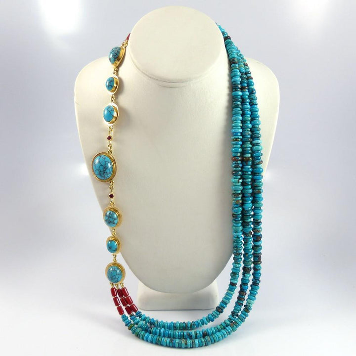 "Blue Maiden" Necklace by Larry Vasquez - Garland's