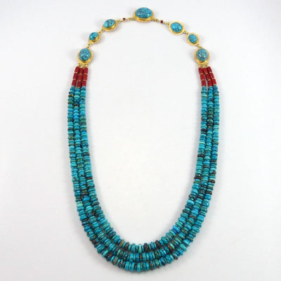 "Blue Maiden" Necklace by Larry Vasquez - Garland's