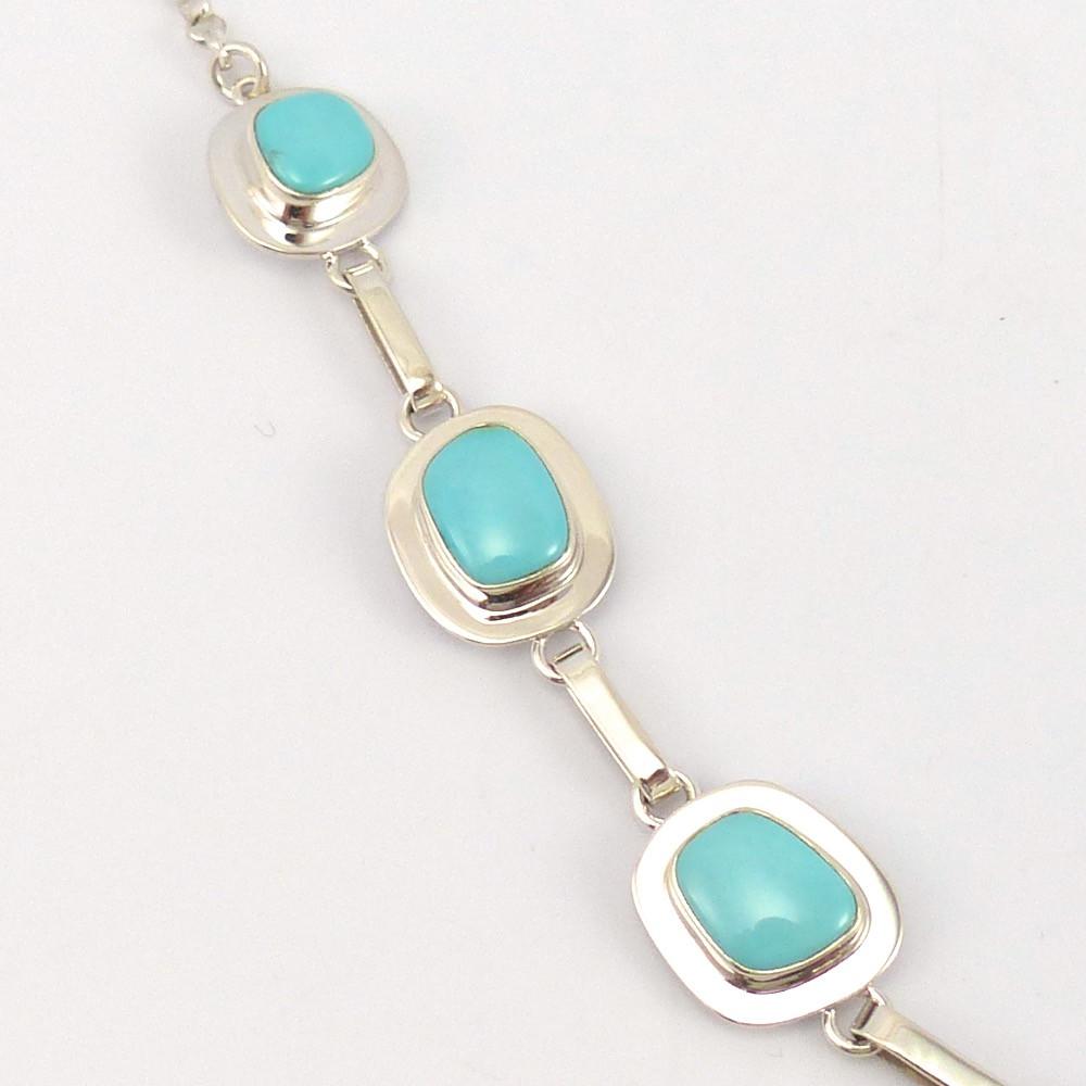 Kingman Turquoise Necklace and Earring Set, Nathan George, Jewelry, Garland's Indian Jewelry