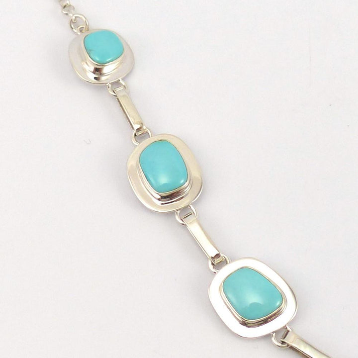 Kingman Turquoise Necklace and Earring Set, Nathan George, Jewelry, Garland's Indian Jewelry