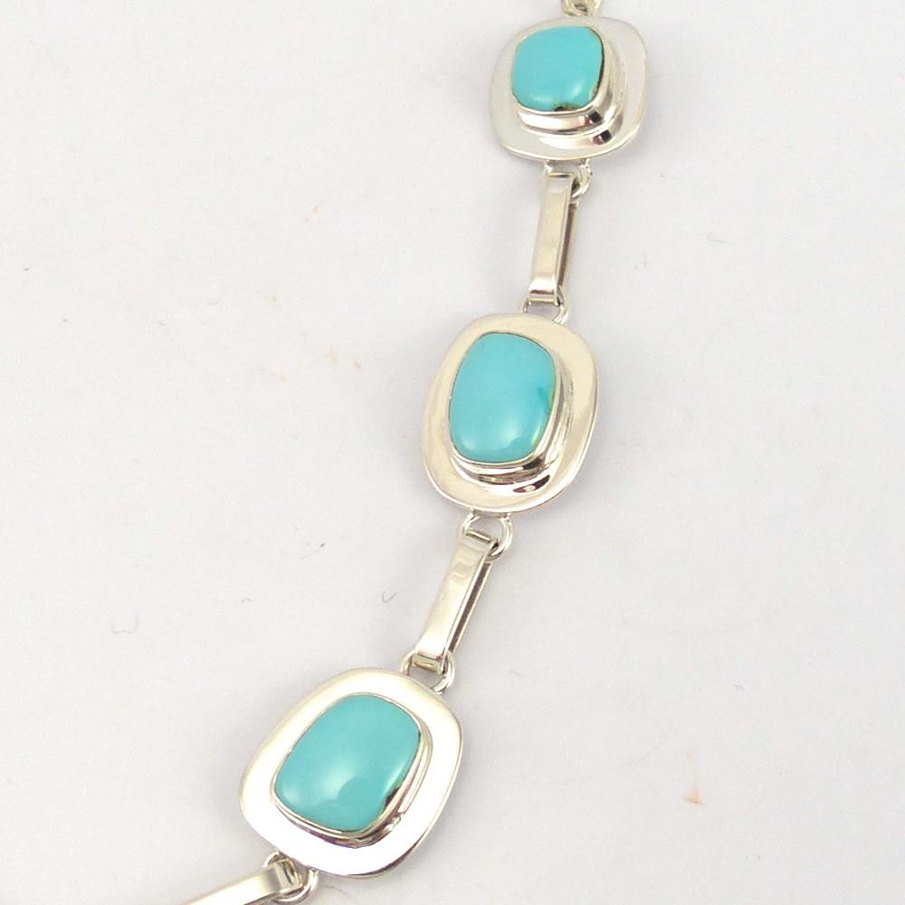 Kingman Turquoise Necklace and Earring Set, Nathan George, Jewelry, Garland's Indian Jewelry