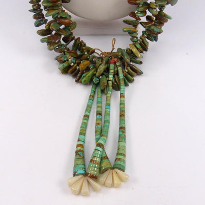 Royston Turquoise Jacla Necklace by Kenneth Aguilar - Garland's